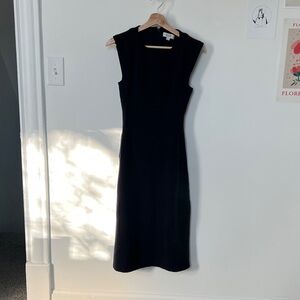 COS Deep Navy Blue Midi Dress